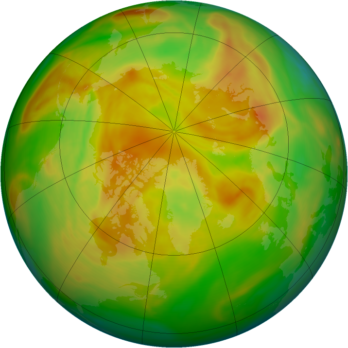 Arctic ozone map for 05 May 2005